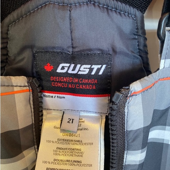 Gusti Toddler Snowsuit Grey and Orange Size 2T - Picture 11 of 11